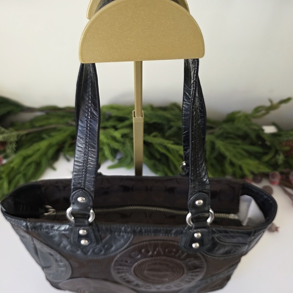 Coach Circle Patchwork Y2K East-West Tote Mixed Leathers - Picture 8 of 15